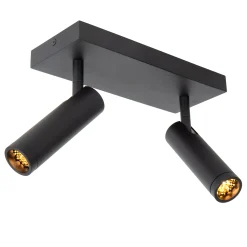 GRADO - Plafondspot - 2xGU10 (MR11) - Zwart*Lucide Cheap