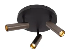 GRADO - Plafondspot - Ø 25 cm - 3xGU10 (MR11) - Grijs ijzer*Lucide Outlet
