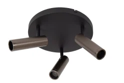 GRADO - Plafondspot - Ø 25 cm - 3xGU10 (MR11) - Grijs ijzer*Lucide Outlet