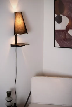 GREGORY - Bedlamp / Wandlamp - 1xE27 - Met USB oplaadpunt - Zwart*Lucide Flash Sale
