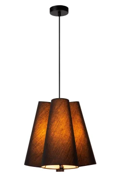 GREGORY - Hanglamp - Ø 34,3 cm - 3xE27 - Zwart*Lucide Discount