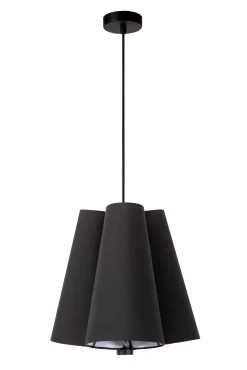 GREGORY - Hanglamp - Ø 34,3 cm - 3xE27 - Zwart*Lucide Discount