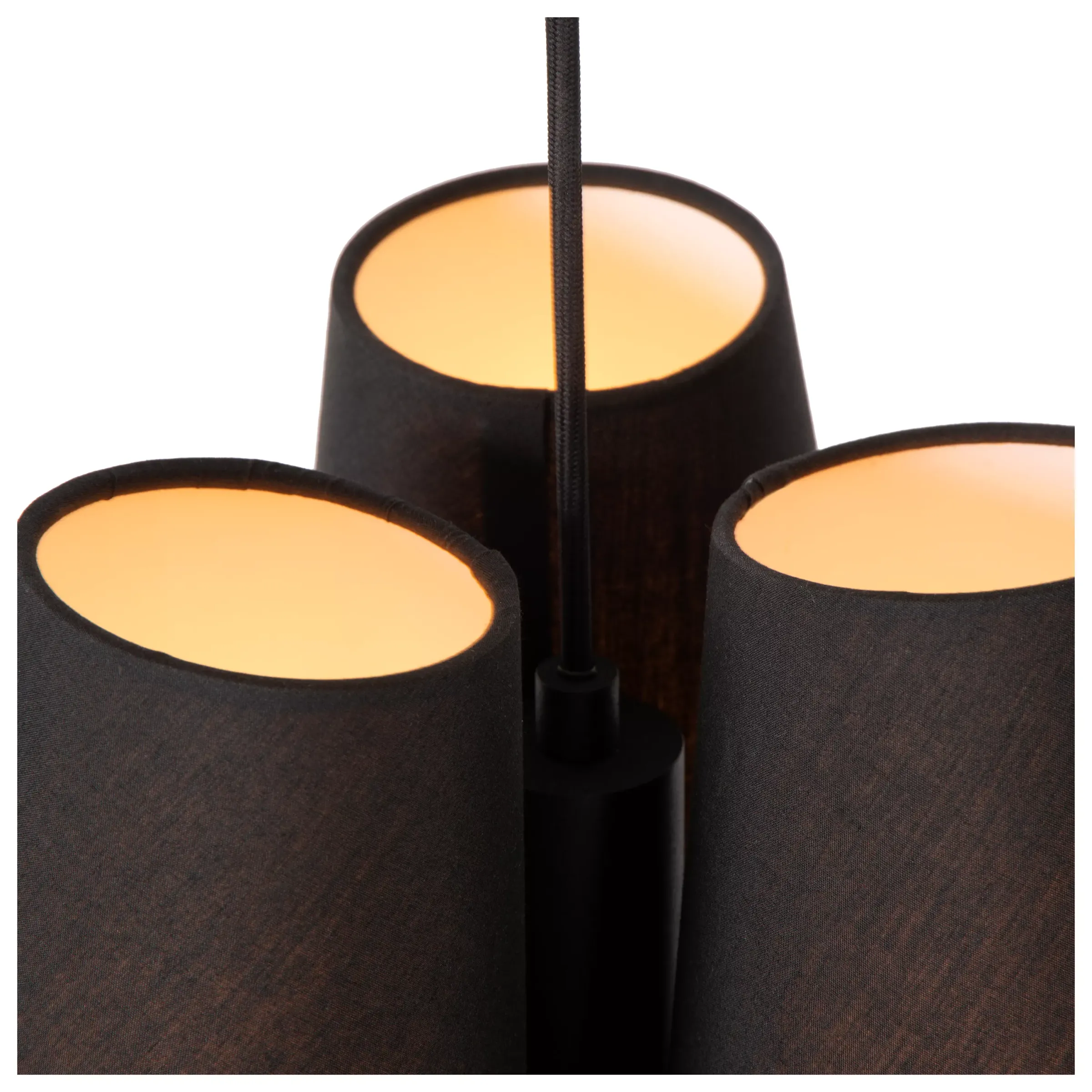 GREGORY - Hanglamp - Ø 34,3 cm - 3xE27 - Zwart*Lucide Discount
