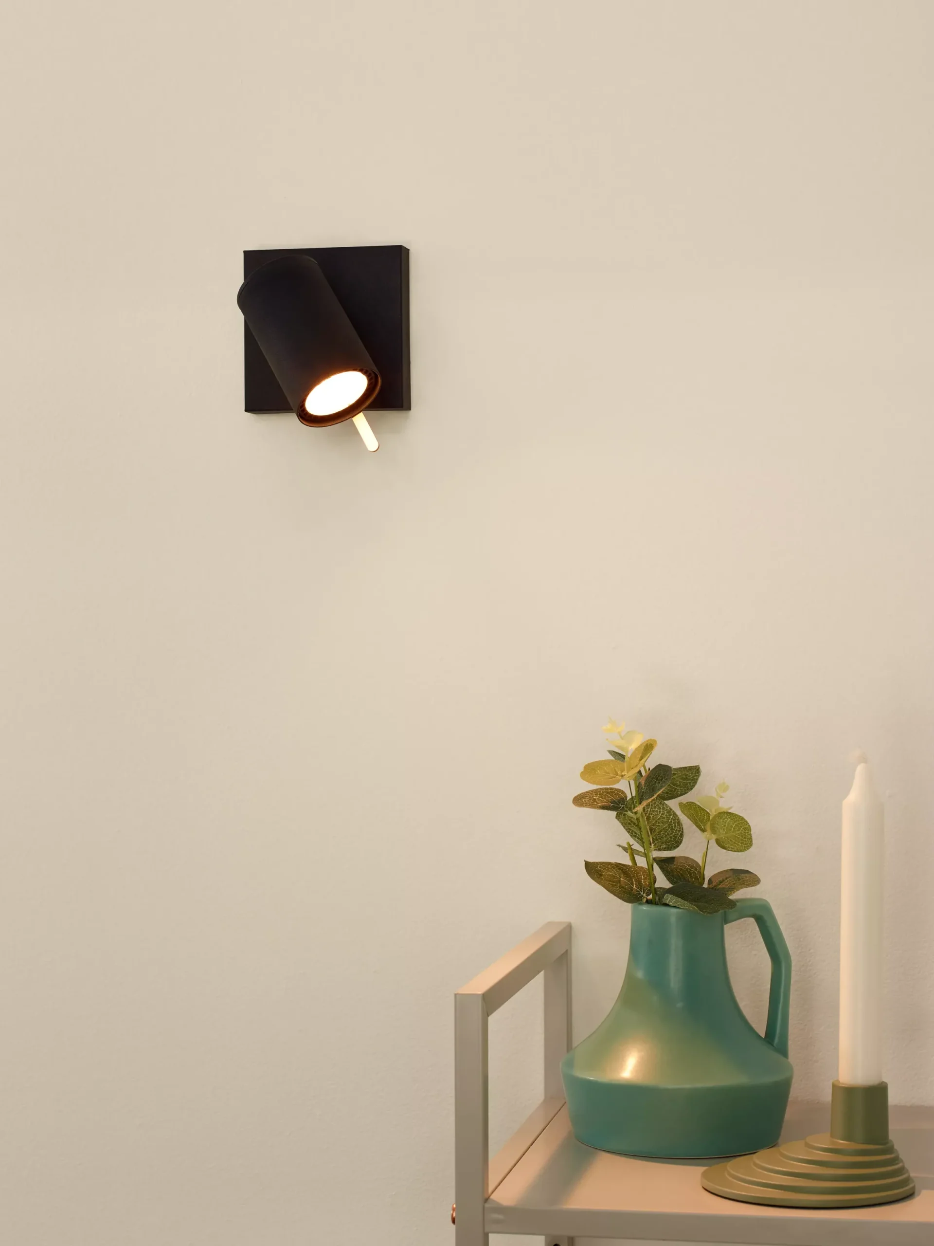 GRONY - Plafondspot - LED Dim to warm - GU10 - 1x5W 2200K/3000K - Zwart*Lucide Best