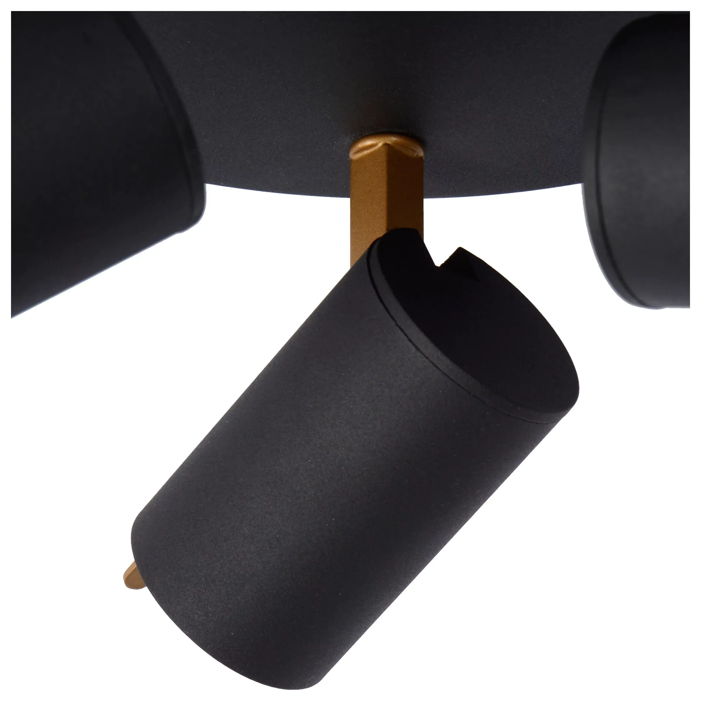 GRONY - Plafondspot - LED Dim to warm - GU10 - 3x5W 2200K/3000K - Zwart*Lucide Cheap