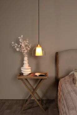 GUNHILD - Hanglamp - Ø 24 cm - 1xE27 - Transparant*Lucide Discount
