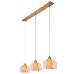 GUNHILD - Hanglamp - 3xE27 - Transparant*Lucide Best