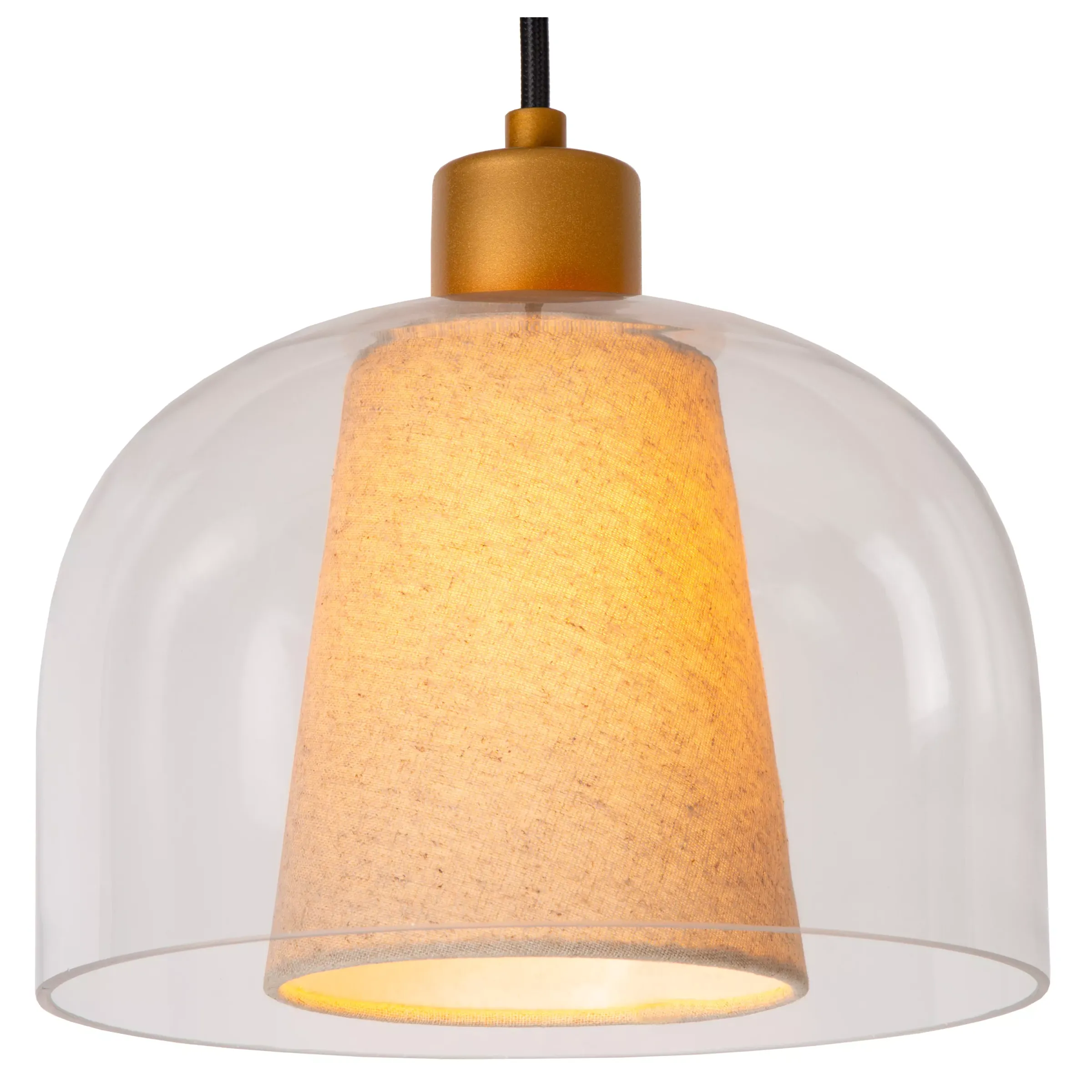 GUNHILD - Hanglamp - 3xE27 - Transparant*Lucide Cheap
