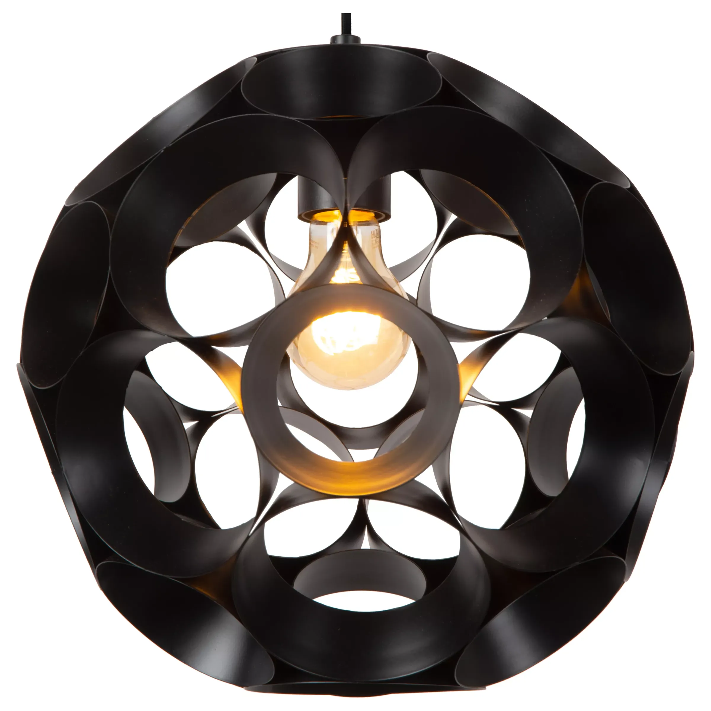 HANNELORE - Hanglamp - Ø 30 cm - 1xE27 - Zwart*Lucide Cheap