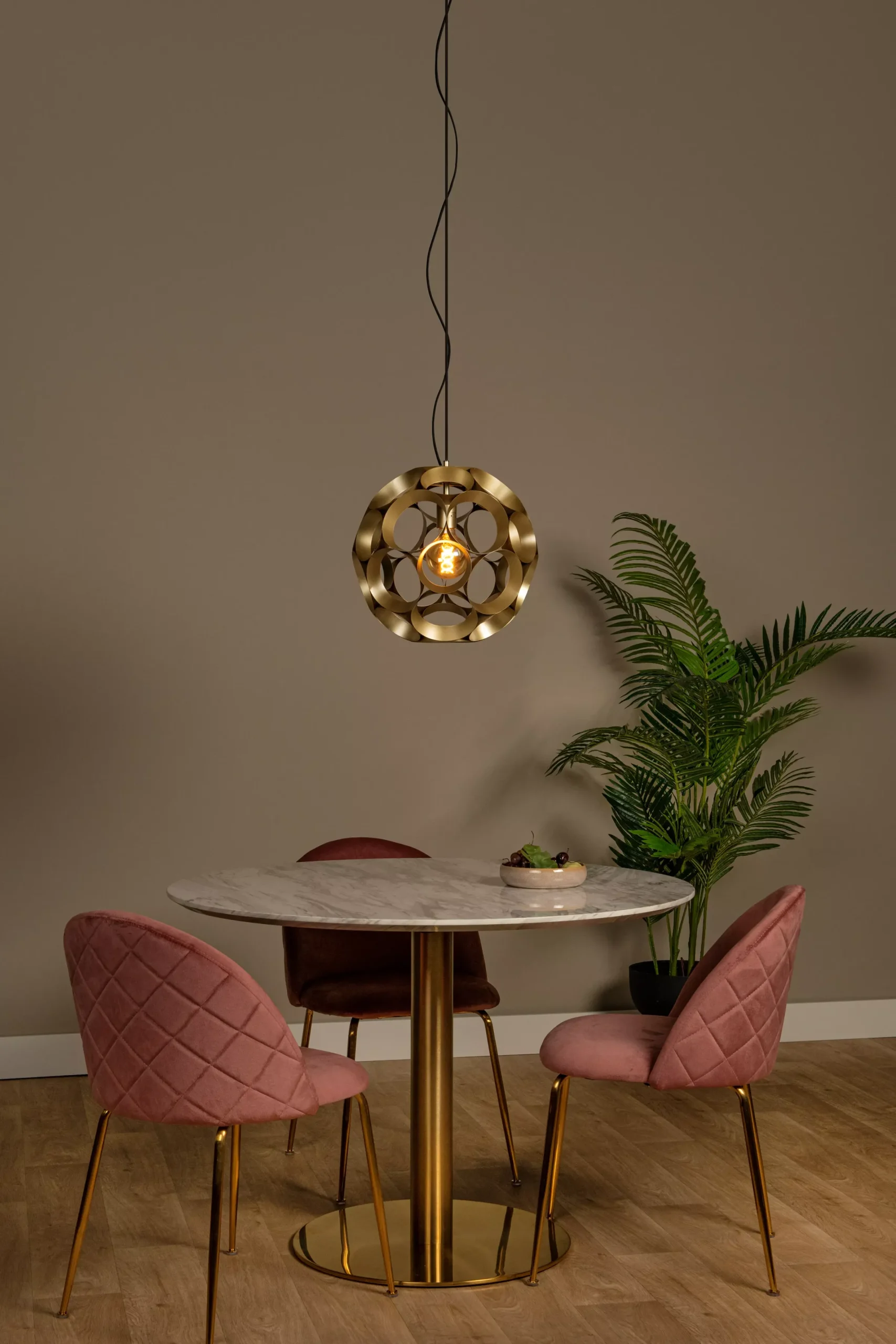 HANNELORE - Hanglamp - Ø 40 cm - 1xE27 - Mat Goud / Messing*Lucide Best