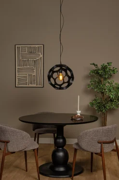 HANNELORE - Hanglamp - Ø 40 cm - 1xE27 - Zwart*Lucide Online