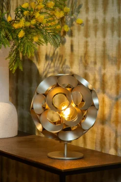 HANNELORE - Tafellamp - Ø 25 cm - 1xE27 - Mat Goud / Messing*Lucide Best