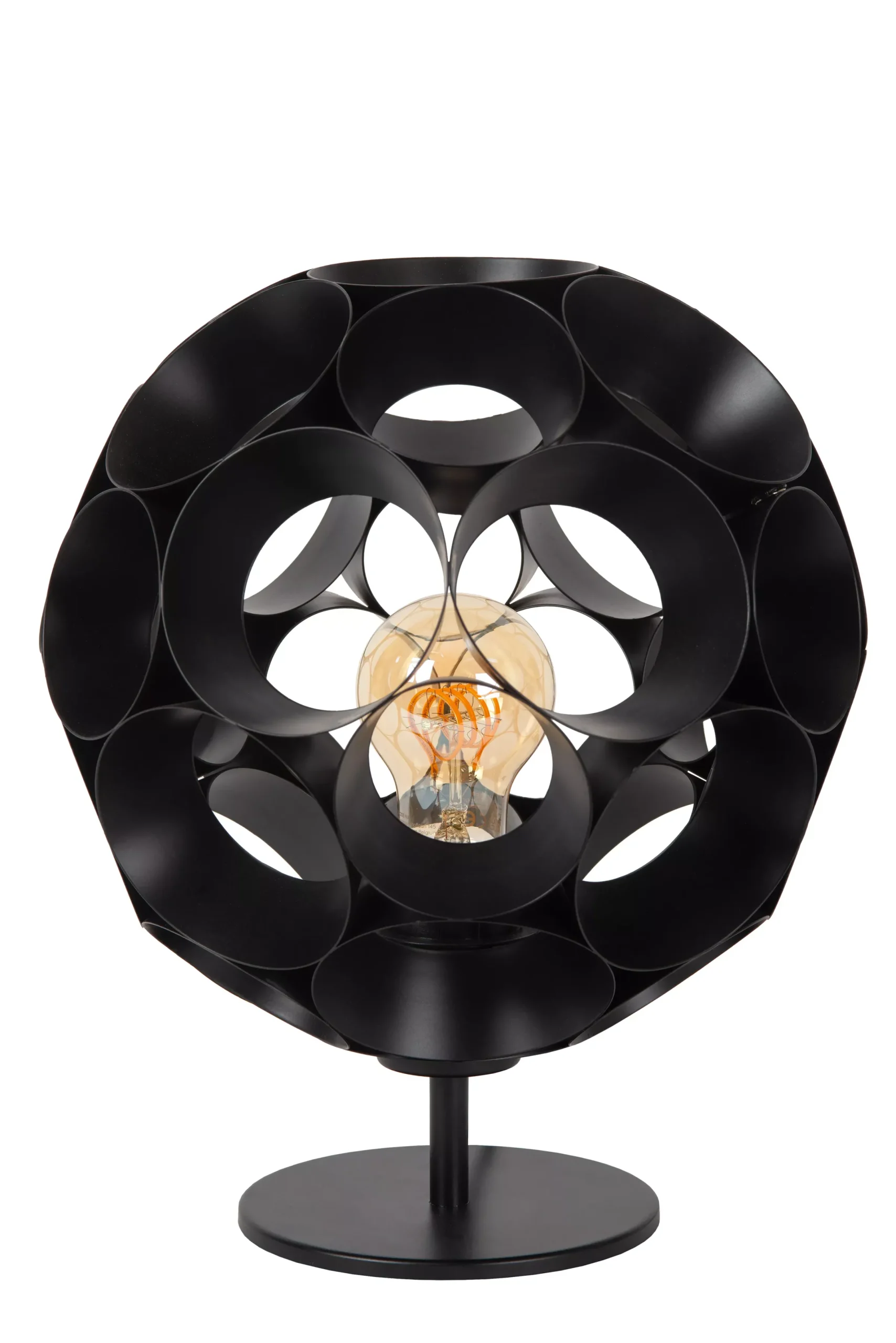 HANNELORE - Tafellamp - Ø 25 cm - 1xE27 - Zwart*Lucide Outlet