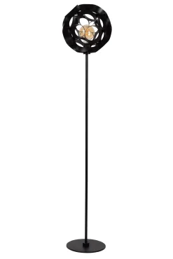 HANNELORE - Vloerlamp - Ø 30 cm - 1xE27 - Zwart*Lucide Shop