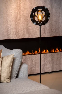 HANNELORE - Vloerlamp - Ø 30 cm - 1xE27 - Zwart*Lucide Shop