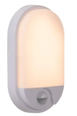HUPS IR - Wandlamp Binnen/Buiten - LED - 1x10W 3000K - IP54 - Beweging & dag/nacht sensor - Wit*Lucide Cheap