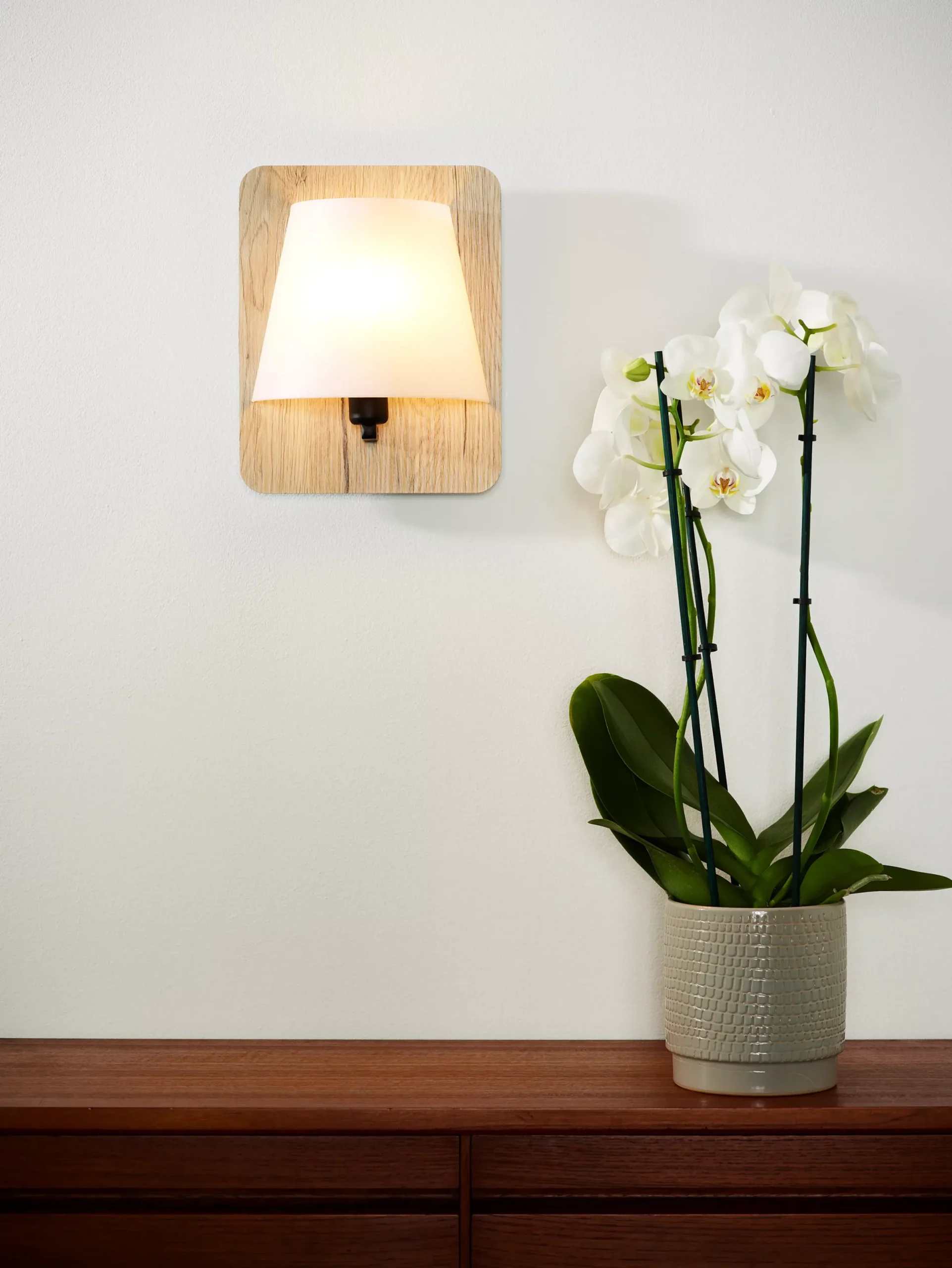 IDAHO - Wandlamp - 1xE14 - Licht hout*Lucide Cheap