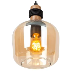 ILONA - Hanglamp - Ø 18 cm - 1xE27 - Amber*Lucide Discount