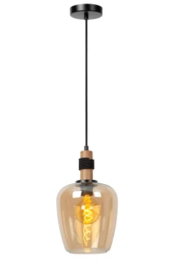 ILONA - Hanglamp - Ø 22 cm - 1xE27 - Amber*Lucide Shop