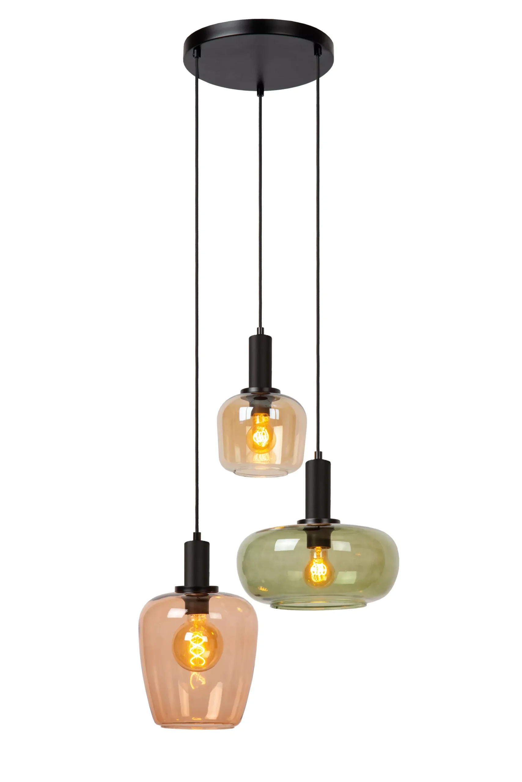 ILONA - Hanglamp - 3xE27 - Zwart*Lucide Cheap
