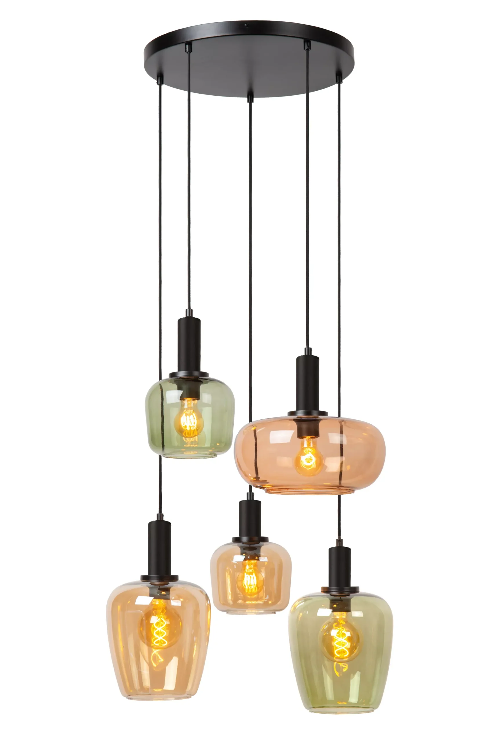 ILONA - Hanglamp - 5xE27 - Zwart*Lucide Flash Sale