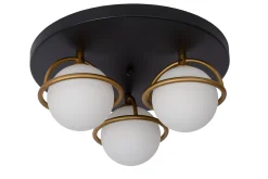ISOBEL - Plafonnière Badkamer - Ø 38 cm - 3xG9 - IP44 - Zwart*Lucide Cheap