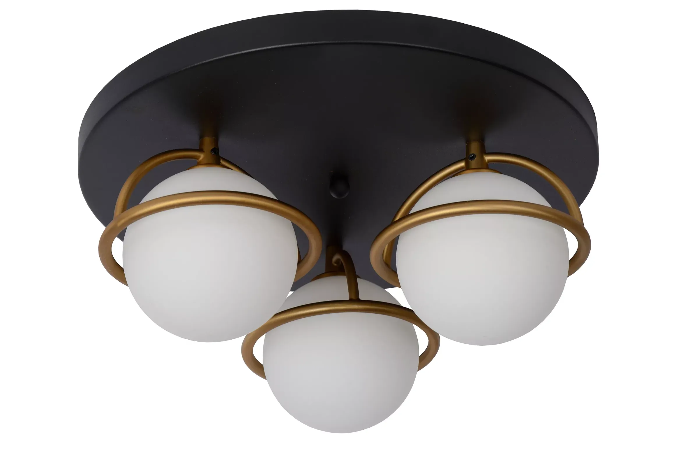 ISOBEL - Plafonnière Badkamer - Ø 38 cm - 3xG9 - IP44 - Zwart*Lucide Cheap