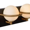 ISOBEL - Wandlamp Badkamer - 2xG9 - IP44 - Zwart*Lucide Best Sale