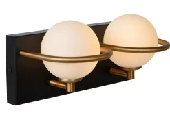 ISOBEL - Wandlamp Badkamer - 2xG9 - IP44 - Zwart*Lucide Best Sale