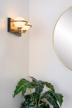 ISOBEL - Wandlamp Badkamer - 2xG9 - IP44 - Zwart*Lucide Best Sale