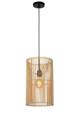 JANTINE - Hanglamp - Ø 26 cm - 1xE27 - Naturel*Lucide Online