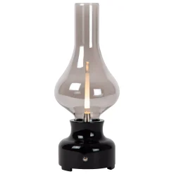 JASON - Oplaadbare Tafellamp - Accu/Batterij - LED 3 StepDim - 1x2W 3000K - Zwart*Lucide Store