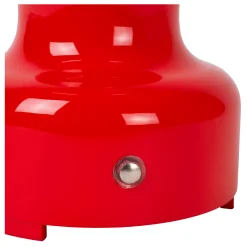 JASON - Oplaadbare Tafellamp - Accu/Batterij - Ø 12 cm - LED 3 StepDim - 1x2W 3000K - Rood*Lucide New