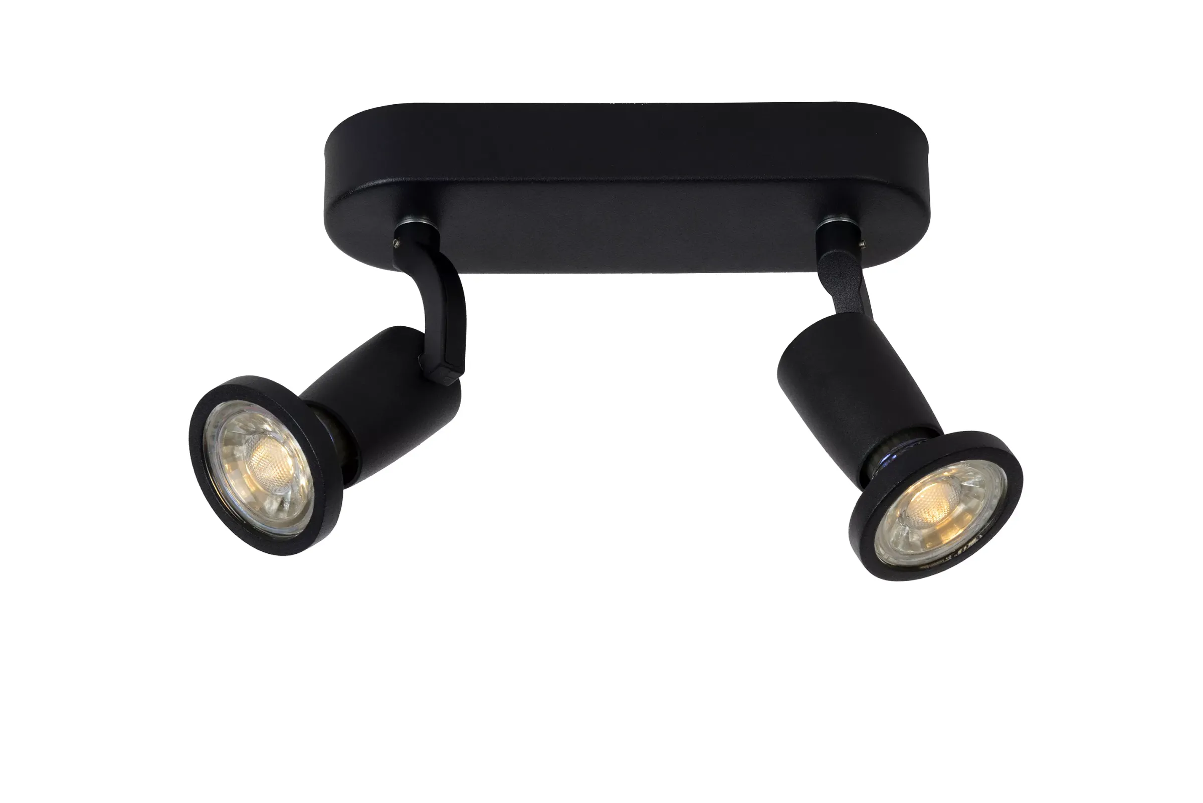 JASTER-LED - Plafondspot - LED - GU10 - 2x5W 2700K - Zwart*Lucide Sale