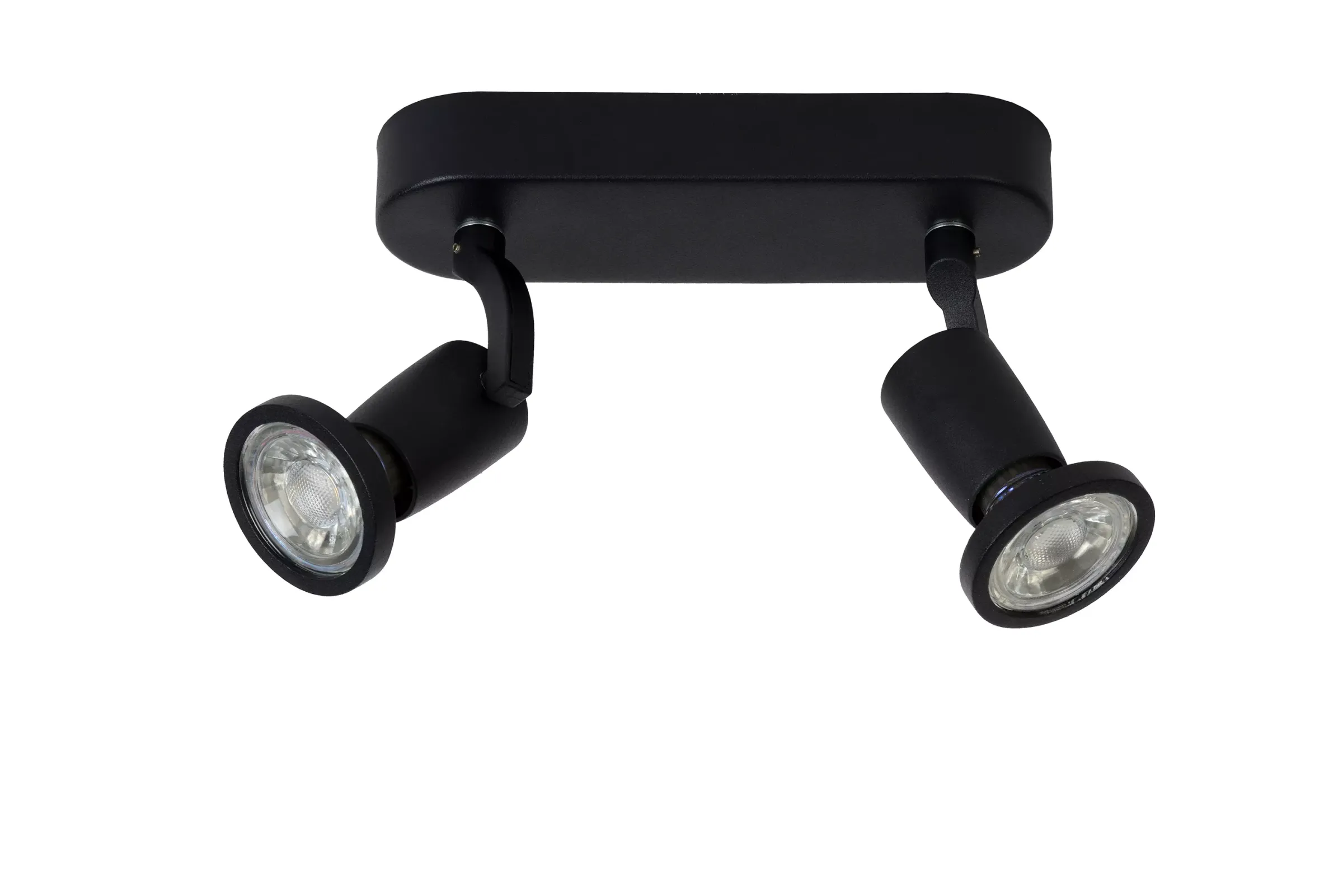 JASTER-LED - Plafondspot - LED - GU10 - 2x5W 2700K - Zwart*Lucide Sale