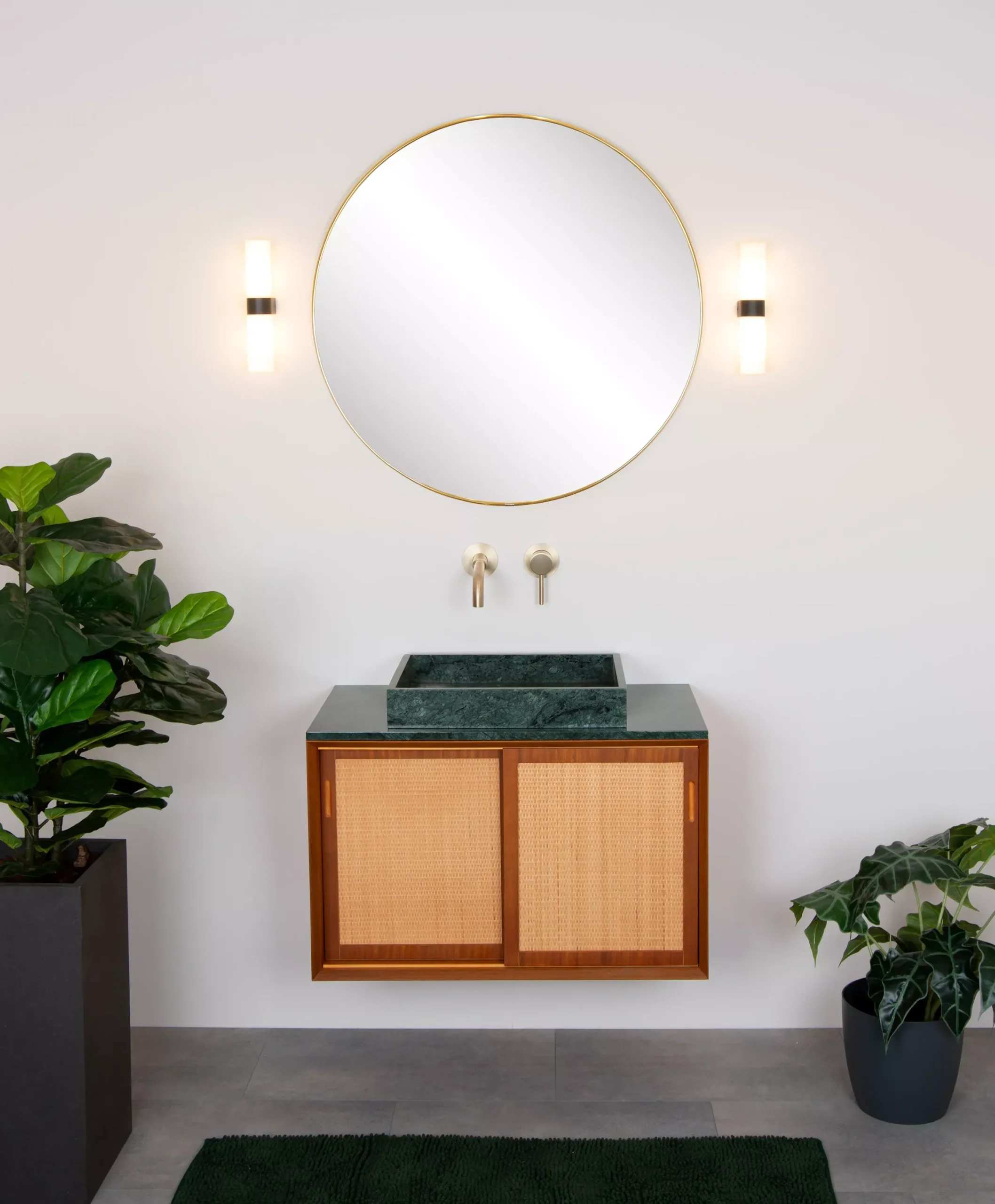 JESSE - Wandlamp Badkamer - 2xG9 - IP44 - Zwart*Lucide Clearance