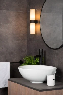 JESSE - Wandlamp Badkamer - 2xG9 - IP44 - Zwart*Lucide Clearance
