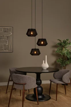 JESSICA - Hanglamp - Ø 35,5 cm - 3xE27 - Zwart*Lucide Cheap