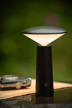 JIVE - Oplaadbare Tafellamp Binnen/Buiten - Accu/Batterij - Ø 13,7 cm - LED Dimb. - 1x3W 2800K/6500K - IP44 - Zwart*Lucide Sale