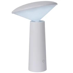 JIVE - Oplaadbare Tafellamp Binnen/Buiten - Accu/Batterij - Ø 13,7 cm - LED Dimb. - CCT - 1x3W 2800K/6500K - IP44 - Wit*Lucide Outlet