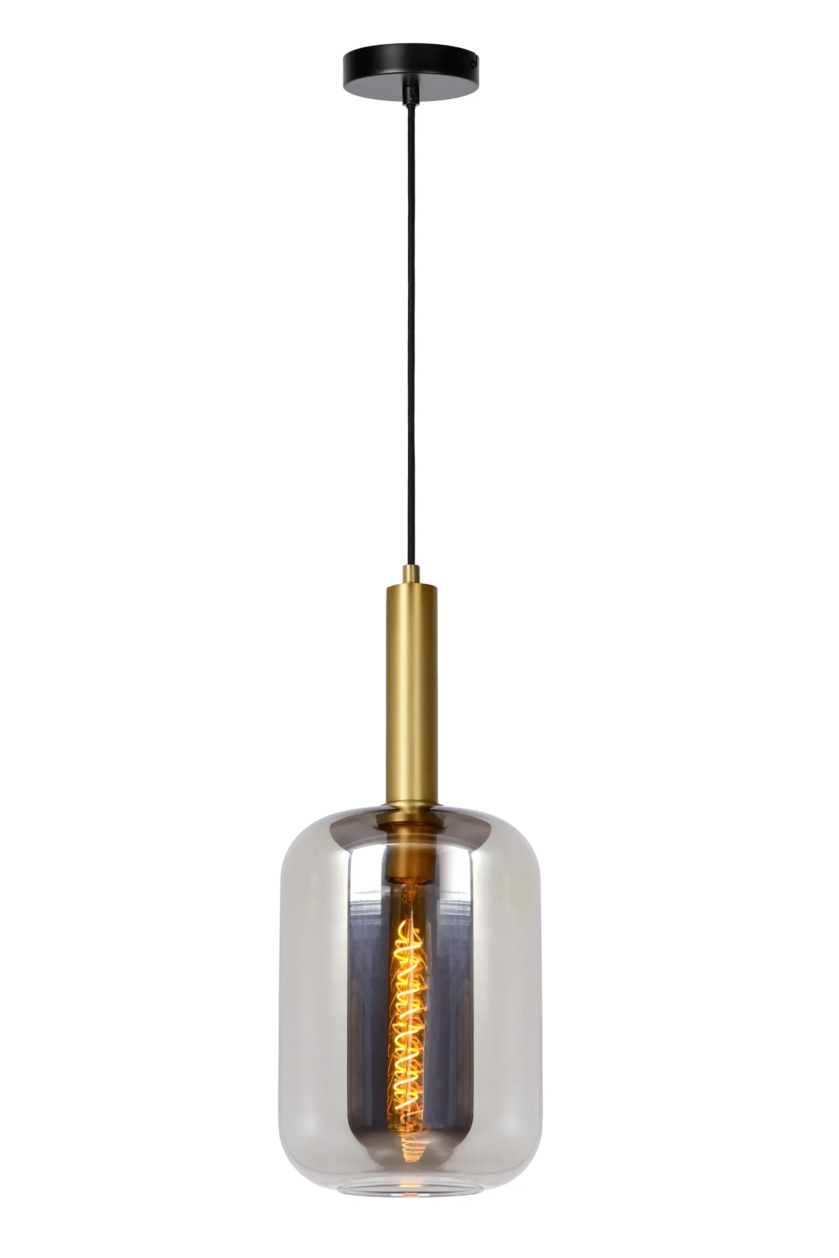 JOANET - Hanglamp - Ø 22 cm - 1xE27 - Fumé*Lucide Discount