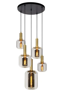 JOANET - Hanglamp - Ø 66 cm - 5xE27 - Fumé*Lucide Clearance