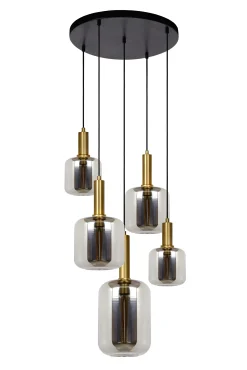 JOANET - Hanglamp - Ø 66 cm - 5xE27 - Fumé*Lucide Clearance