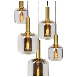 JOANET - Hanglamp - Ø 66 cm - 5xE27 - Fumé*Lucide Clearance