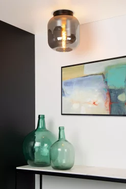 JOANET - Plafonnière - Ø 25 cm - 1xE27 - Fumé*Lucide Best Sale