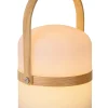 JOE - Oplaadbare Tafellamp Binnen/Buiten - Accu/Batterij - Ø 14,5 cm - LED Dim to warm - 1x3W 2800K/3200K - IP44 - Wit*Lucide Clearance