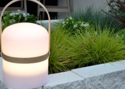 JOE - Oplaadbare Tafellamp Binnen/Buiten - Accu/Batterij - Ø 14,5 cm - LED Dim to warm - 1x3W 2800K/3200K - IP44 - Wit*Lucide Clearance