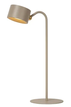 JOLAN - Oplaadbare Bureaulamp - Accu/Batterij - LED Dim to warm - 1x3,5W 2700K/5700K - Taupe*Lucide Flash Sale