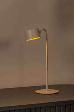 JOLAN - Oplaadbare Bureaulamp - Accu/Batterij - LED Dim to warm - 1x3,5W 2700K/5700K - Taupe*Lucide Flash Sale