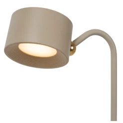 JOLAN - Oplaadbare Bureaulamp - Accu/Batterij - LED Dim to warm - 1x3,5W 2700K/5700K - Taupe*Lucide Flash Sale